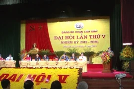 Đại hội Đảng bộ quận Cầu Giấy lần thứ V nhiệm kỳ 2015 - 2020