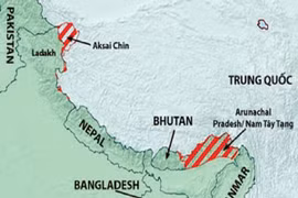 Ấn Độ xây dựng 4 tuyến đường sắt chiến lược giáp biên giới Trung Quốc