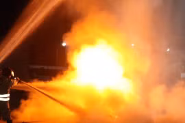 Xảy cháy tại Công ty TNHH Hoàng Lê đang bị đình chỉ hoạt động