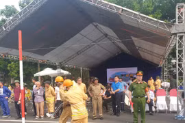 Hình ảnh so tài dập lửa, cứu nạn của các Tổ liên gia an toàn PCCC