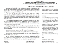 Phạt 350 triệu đồng, đình chỉ hoạt động Công ty Cổ phần Đầu tư sản xuất thương mại phát triển Minh Hà