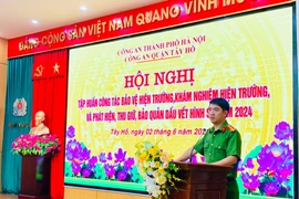 Nâng cao nghiệp vụ bảo vệ hiện trường, bảo quản dấu vết hình sự