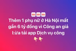 Cảnh giác phần mềm dịch vụ công giả mạo cơ quan Công an để lừa đảo chiếm đoạt tiền