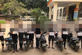 Xử lý nhóm thanh, thiếu niên mang hung khí giải quyết mâu thuẫn 