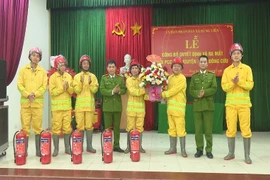 Ra mắt Đội phòng cháy, chữa cháy tự nguyện tại làng nghề di sản văn hóa phi vật thể