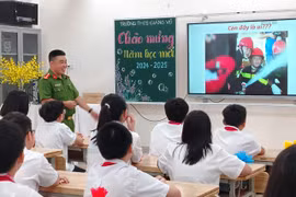 Đồng loạt triển khai tiết học về kỹ năng an toàn cháy, nổ trong học đường ngày khai giảng