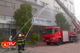 Diễn tập phương án chữa cháy và cứu nạn, cứu hộ tại bệnh viện