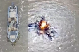 Xuồng không người lái của Ukraine bị Nga tấn công, nổ tung thành từng mảnh