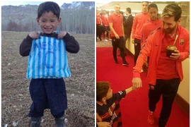 Cậu bé nghèo Afghanistan hạnh phúc được gặp thần tượng Messi