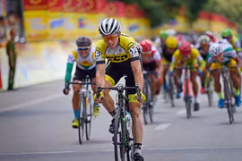 Tay đua người Pháp khoác áo đội đua Lào về nhất chặng 3