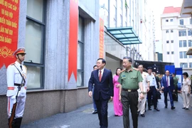 Đại tướng Tô Lâm và Bí thư Thành ủy Vương Đình Huệ dự Đại hội đại biểu Đảng bộ Công an thành phố Hà Nội