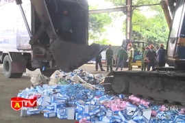Hà Nội tiêu hủy lượng hàng lậu, hàng giả trị giá 4 tỷ đồng