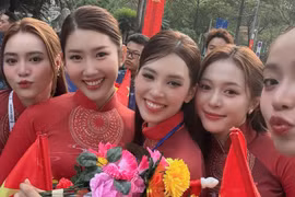 Dàn Hoa hậu chia sẻ cảm xúc sau khi tham gia lễ diễu binh, diễu hành dịp Đại lễ 30/4