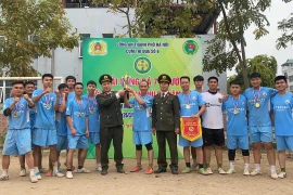 Sôi nổi Giải bóng đá 7 người Cụm thi đua số 6