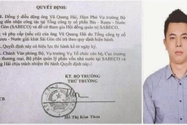 Bộ Công Thương thừa nhận có sai sót khi bổ nhiệm con trai nguyên Bộ trưởng Vũ Huy Hoàng