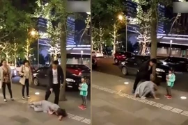 Phẫn nộ cảnh chồng đánh vợ dã man giữa phố