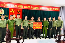 Công an Hà Nội trao tặng 600 triệu đồng ủng hộ nhân dân, Công an tỉnh Hà Tĩnh khắc phục thiệt hại mưa lũ