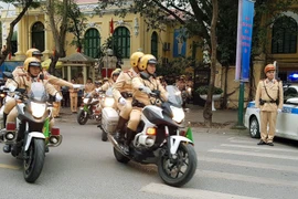 Phân luồng giao thông phục vụ Lễ xuất quân bảo vệ Đại hội Đảng toàn quốc lần thứ XIII