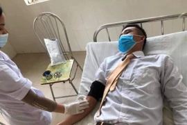 Trung úy Cảnh sát giao thông kịp thời hiến máu cứu người