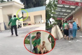 Tạm giữ nhóm đối tượng hành nghề 'xe ôm' dùng gạch, dao chém nhau trong Bệnh viện E