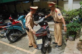 Xe Airblade đăng ký ở Hà Nội mang BKS giả tại Hưng Yên