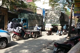 Ùn tắc ở xã La Phù, huyện Hoài Đức