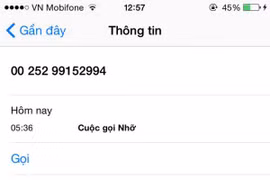 Cảnh báo thuê bao Mobifone bị các số điện thoại nước ngoài nháy máy lừa đảo
