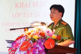 Tập huấn nghiệp vụ PC&CC cho cán bộ công tác MTTQ từ cấp huyện đến cấp cơ sở