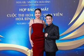 Hoa hậu Ngọc Châu làm giám khảo cuộc thi "Hoa hậu sinh viên Hòa bình Việt Nam 2024"