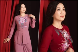 Nghệ sĩ Hồng Đào gợi ý áo dài cho các quý cô tuổi trung niên