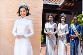 Hoa hậu Nông Thuý Hằng rạng ngời trong các hoạt động xã hội