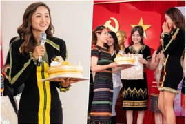 H'Hen Niê đón sinh nhật đặc biệt cùng "Hoa hậu các Dân tộc Việt Nam"