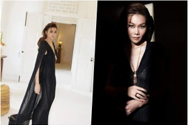 Thanh Hằng diện đồ Công Trí, tham dự sự kiện tại Singapore