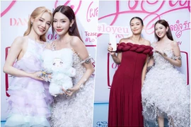 Nhã Phương, Mâu Thuỷ chúc mừng Đan Tiên ra mắt MV đầu tay 