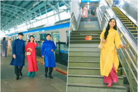 Hà Phương hội ngộ Trần Sang và Thái San trong bộ ảnh đầy hoài niệm đầu Xuân