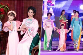 Con gái Hồng Quế tự tin diễn thời trang cho mẹ đỡ đầu Ngọc Hân