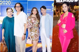 Trương Ngọc Ánh sánh đôi cùng Anh Dũng gặp gỡ dàn sao tại Hà Nội