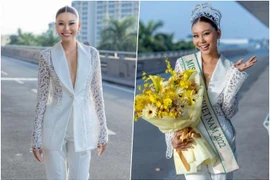 Thạch Thu Thảo diện mốt không nội y khoe dáng cực chuẩn lên đường đến Miss Earth 2022