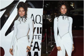 Hoa hậu H'Hen Niê khoe vóc dáng chuẩn trên thảm đỏ