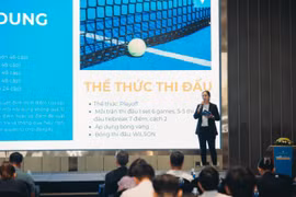 Giải Vô địch quần vợt The Global City 2024 thu hút nhiều tay vợt đẳng cấp