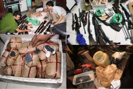 Cảnh sát đột kích “lò” sản xuất, sửa chữa súng tự chế cực lớn