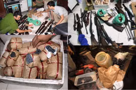 Cảnh sát đột kích “lò” sản xuất, sửa chữa súng tự chế cực lớn