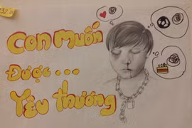 Hơn 100 bức tranh ấn tượng, truyền tải thông điệp "Cùng loại bỏ bạo lực với trẻ em"