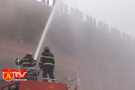 Diễn tập phương án PCCC tại Cung Văn hoá lao động hữu nghị Việt Xô