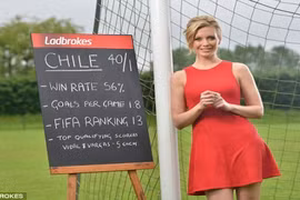 Người đẹp truyền hình Anh quốc trổ tài dự đoán World Cup 2014