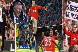 Giggs ra mắt ấn tượng, M.U thắng 4 sao trước Norwich