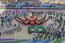 Chùm ảnh lễ khai mạc World Cup 2014 đầy sắc màu