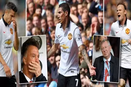 Chùm ảnh: Di Maria gặp "hạn", Louis van Gaal hết "phép", M.U nhạt nhoà