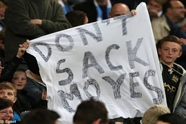 Fan Man City “nuối tiếc” khi David Moyes bị M.U sa thải