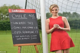Người đẹp truyền hình Anh quốc trổ tài dự đoán World Cup 2014